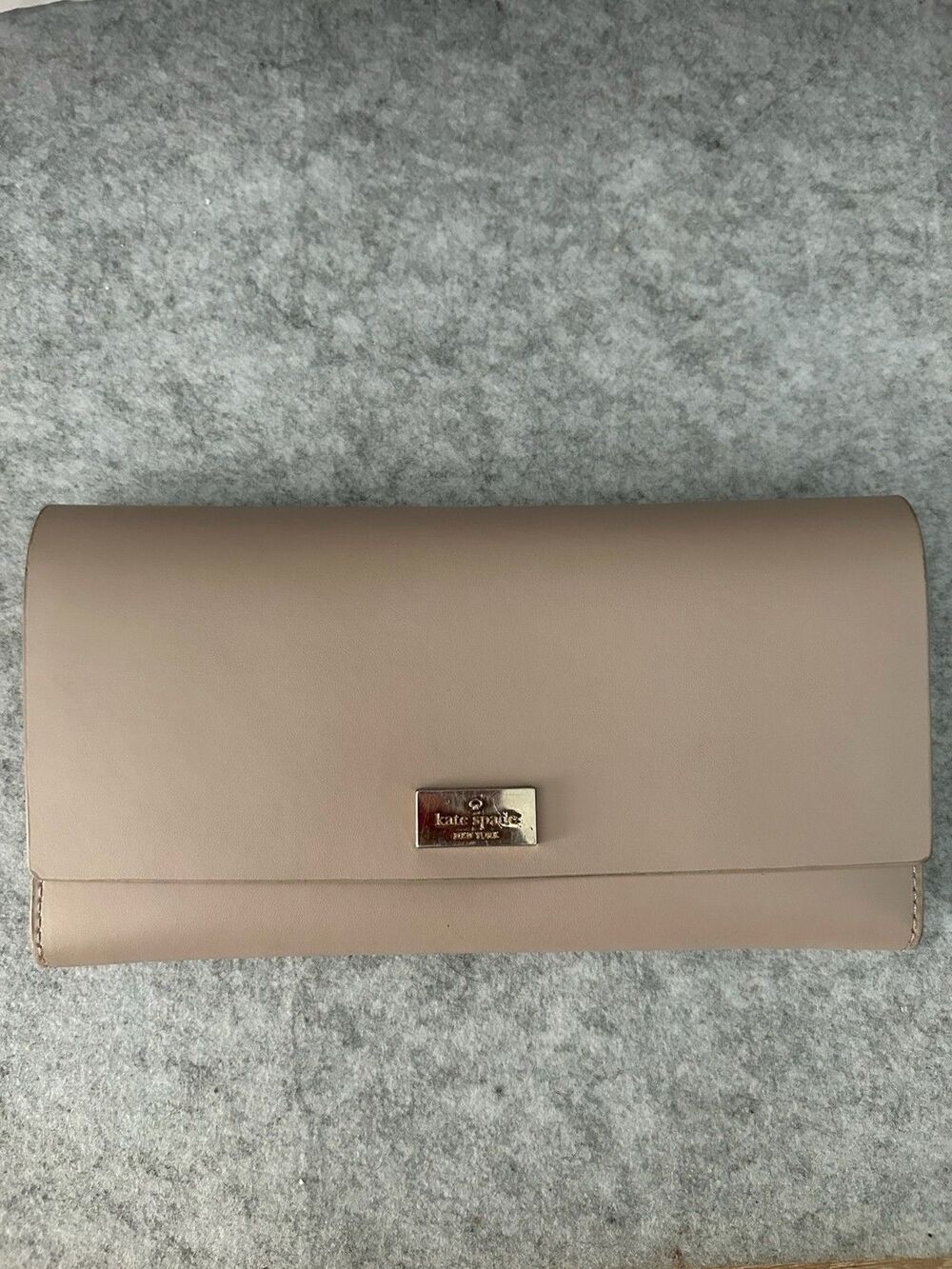 Kate Spade Wallet Arbour Hill Pim Continental Flap - Taupe Beige & Dusty Pink